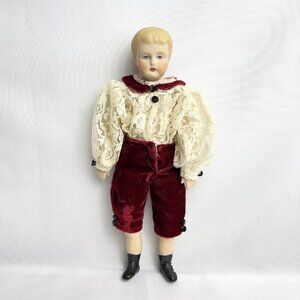 Lorraine DeFeno 1981 Porcelain Boy Doll 9.75" Vintage Hand Painted Artist Signed
